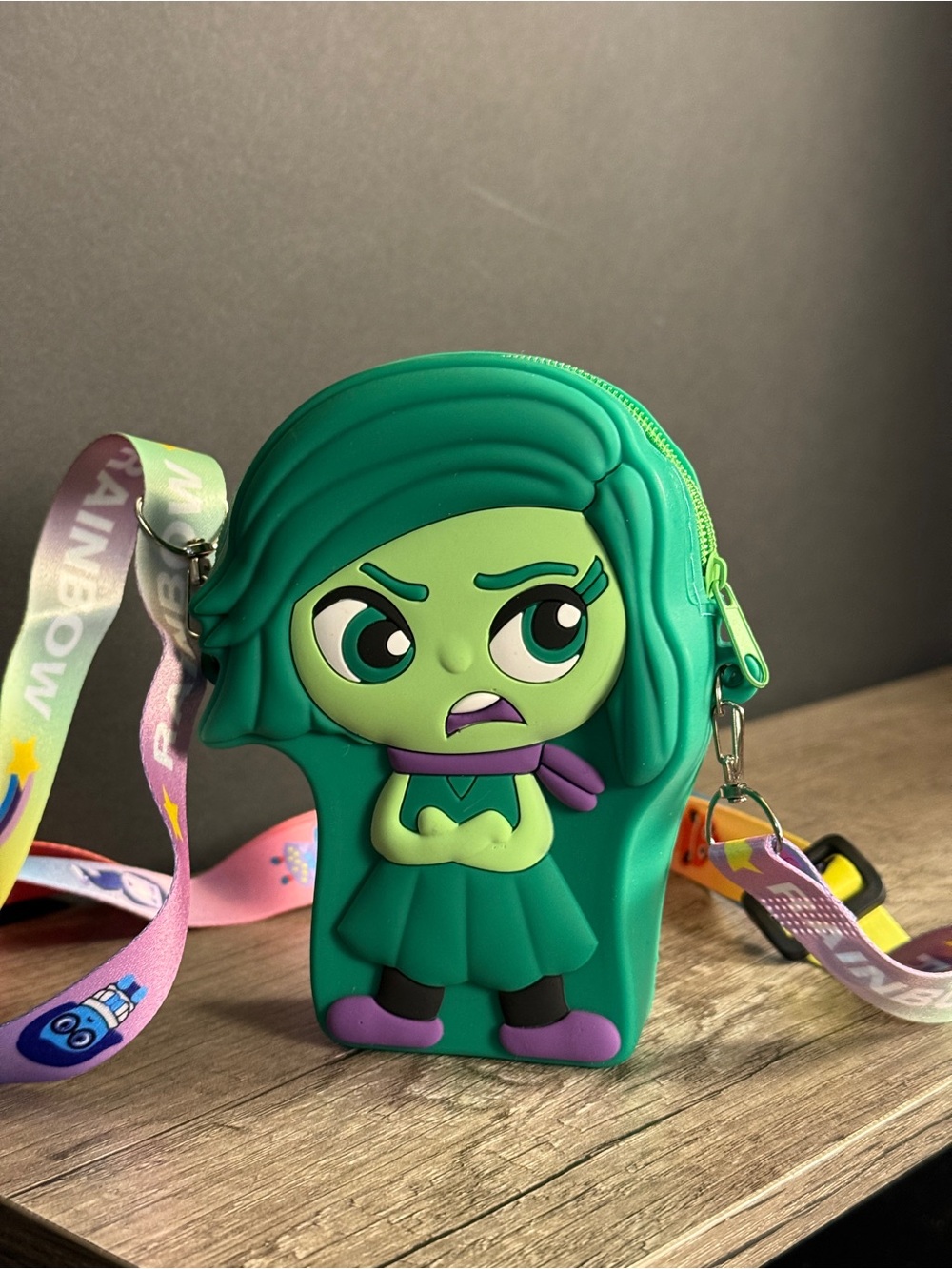 All 9 Inside Out 2 emotions characters as crossbody coin bags